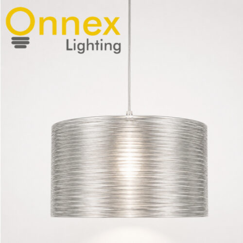 [CLEARANCE] Silver Aura Thread-wrapped pendant light