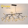 1 Willow Chandelier (Grey | Clear)