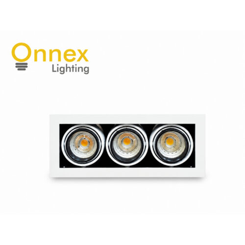 1 Triple Recessed Spotlight (Includes GU10 Bulbs)
