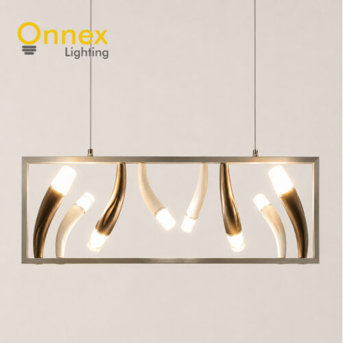 1 Coral Wave Linear Pendant Light