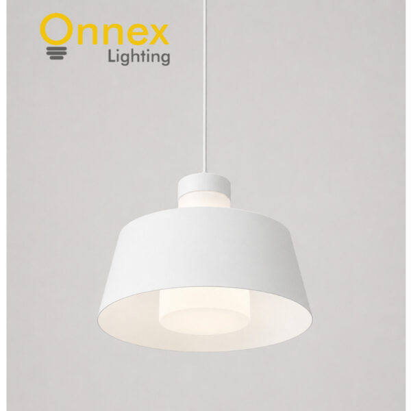 1 Nordica Halo Pendant Light – White