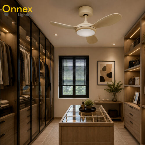 1 Fanco Girasol DC Ceiling Fan with 36W LED Light – Modern Design, Powerful Airflow, Super Silent