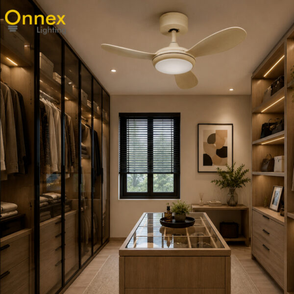 Fanco Girasol DC Ceiling Fan with 36W LED Light – Modern Design, Powerful Airflow, Super Silent