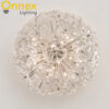 [CLEARANCE] Florenza Crystal Bloom Chandelier - LAST PIECE
