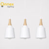 1 Eira Timber Pendant – White