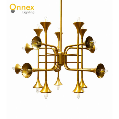 1 Maestro Brass Chandelier