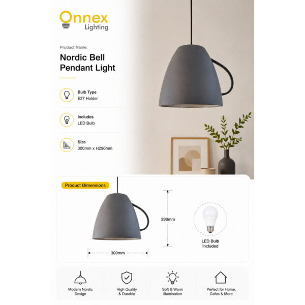 Nordic Bell Pendant Light