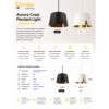 2 Aurora Crest Pendant Light – Scandinavian
