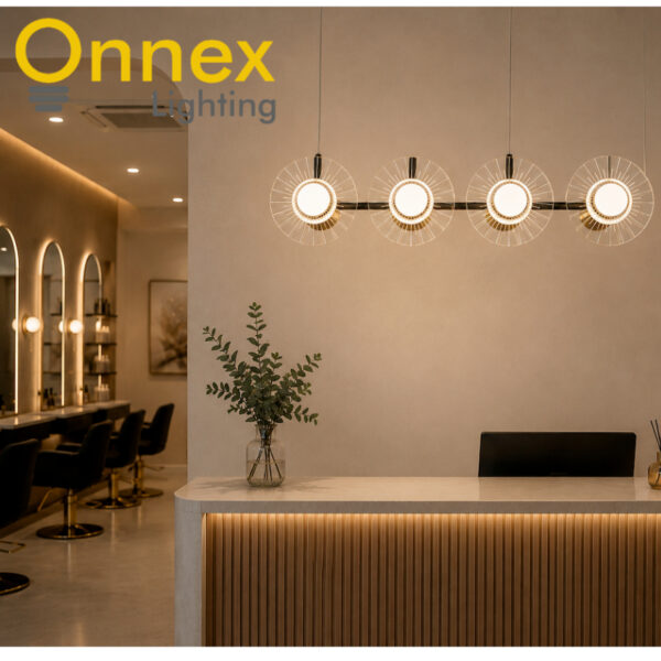 2 Solara Orbit Linear Chandelier