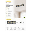 2 Triple Recessed Spotlight (Includes GU10 Bulbs)