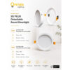 2 SG FILUX Detachable Round Downlight
