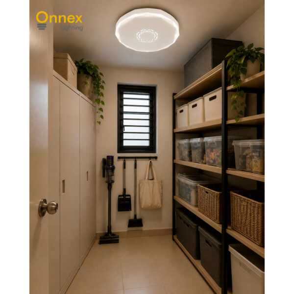 2 Aurora Hexagon Crystal LED Ceiling Light (45W)