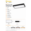 Modern Rectangle (40W) Ceiling Light