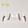 2 Coral Wave Linear Pendant Light