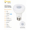 2 Infrared Motion Sensor LED Bulb (7W) Daylight E27