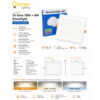 2 Tri-Tone 18W+6W Downlight (For False Ceiling)