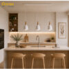 2 Eira Timber Pendant – White