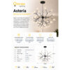 2 Asteria Starburst Chandelier