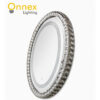2 Lunara Oval Crystal LED Mirror – Touch Sensor Bathroom Vanity Mirror