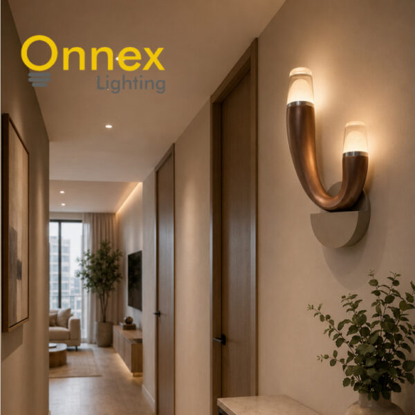 2 Aurelia Horn Wall Light – Dual Glow Designer Sconce