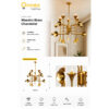 2 Maestro Brass Chandelier