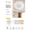 2 Sliver Button Celestia Prism Ceiling Light