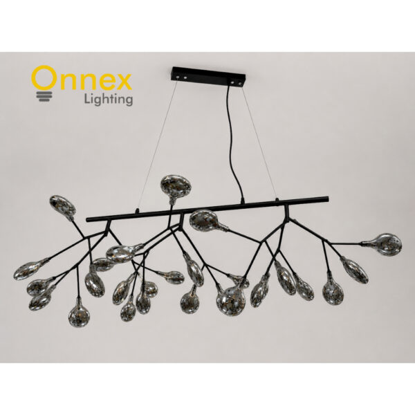 2 Willow Chandelier (Grey | Clear)