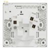 Schneider Vivace E, 13A, 250V, 1/2 gang(s), white, Switched socket