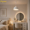 3 Nordica Halo Pendant Light – White