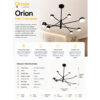 3 Orion Halo Chandelier