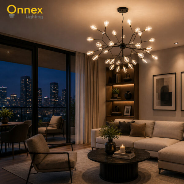 3 Asteria Starburst Chandelier