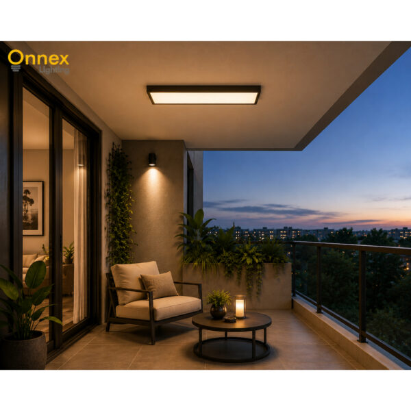 3 Lunor Linear (40W) Ceiling Light