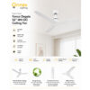 Fanco Degala 52" WH DC Ceiling Fan (Installation Included)