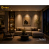 Regalia GU10 Spotlight – Decorative Gold Trim Recessed Downlight