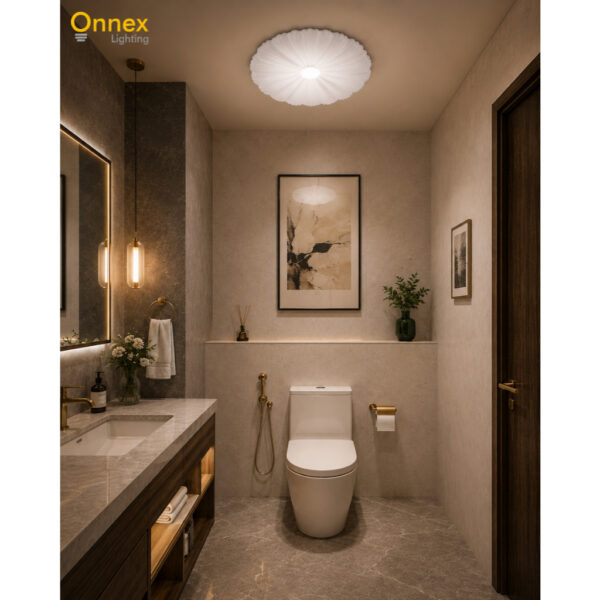 4 Orlena Sparkling Sunburst Ceiling Light