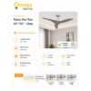 4 Fanco Fan Tres 43"/50" - Grey