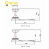 6 Fanco Fan Tres 43"/50" - Grey