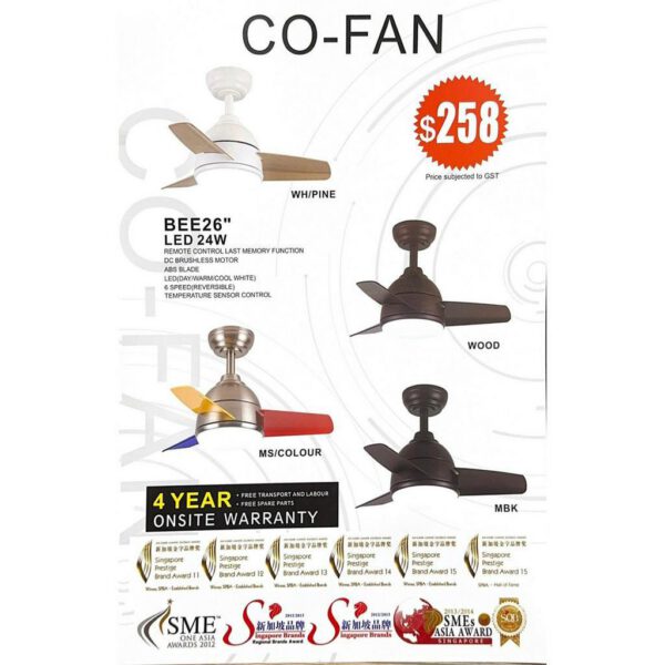 6 Fanco Fan Mini Bee 26"
