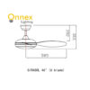 Fanco Girasol DC Ceiling Fan with 36W LED Light – Modern Design, Powerful Airflow, Super Silent