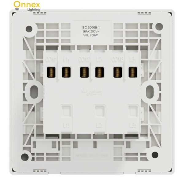 6 Schneider Vivace E, 1 way, 16AX, 250V, 1/2/3 gang(s), white, Switch