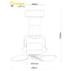 7 Fanco Reno 16" DC Corner/Wall Fan – Flexible Installation, Powerful Airflow