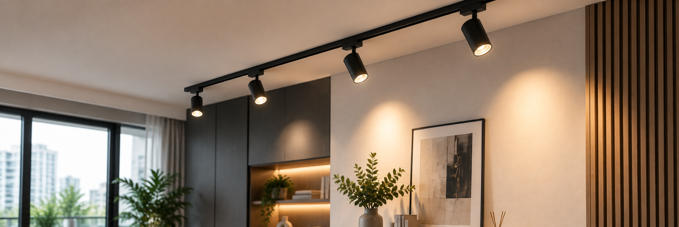 1 Meter Track + 3 Holder (+ LED Bulb)