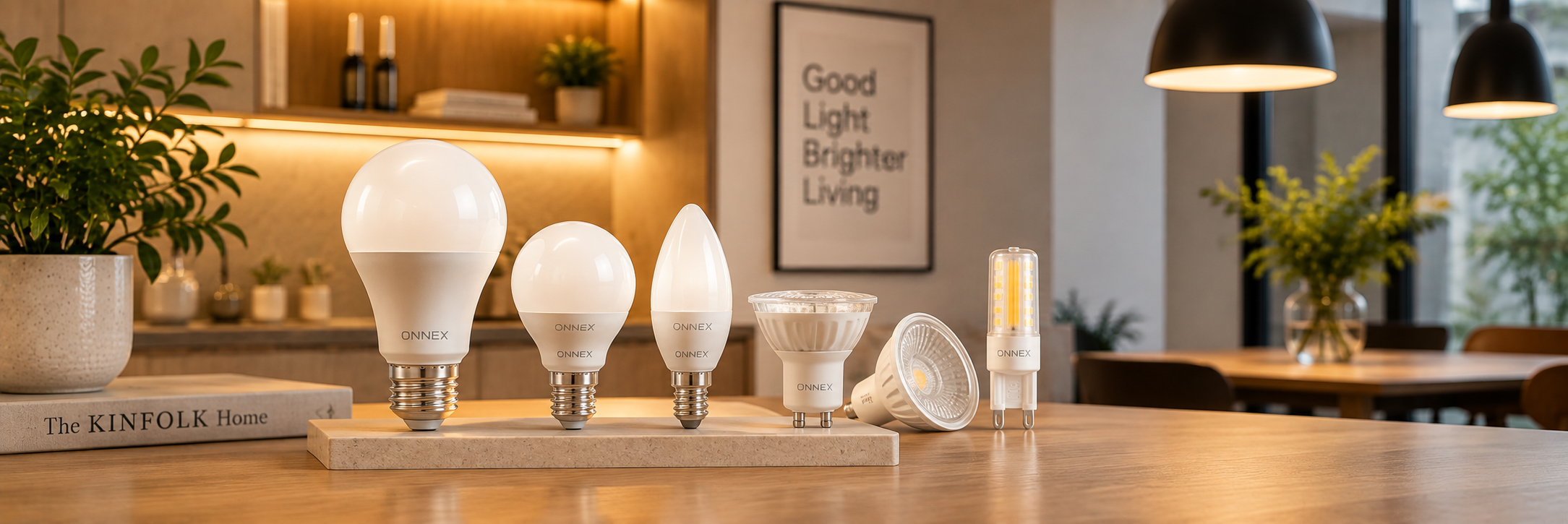 Warm ONNEX Bulbs in a Cosy Interior 12W LED Tube Bulb (E27)